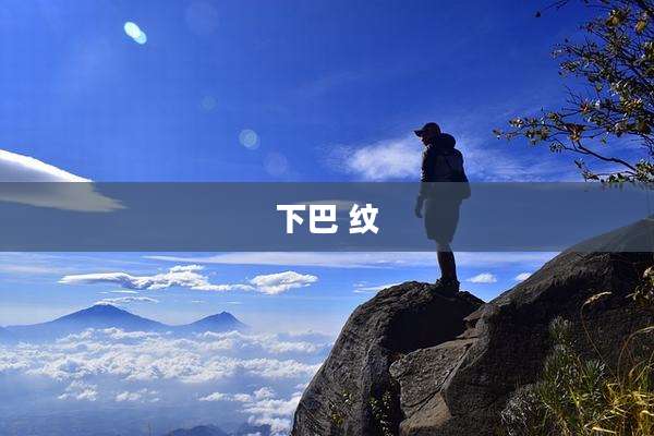下巴 纹