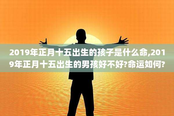 2019年正月十五出生的孩子是什么命,2019年正月十五出生的男孩好不好?命运如何?