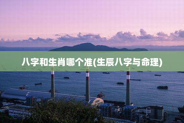 八字和生肖哪个准(生辰八字与命理)