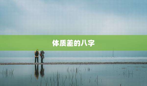 体质差的八字