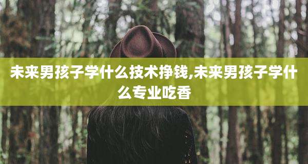 未来男孩子学什么技术挣钱,未来男孩子学什么专业吃香