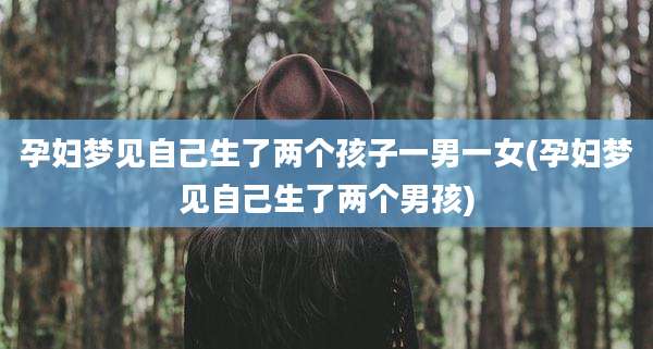 孕妇梦见自己生了两个孩子一男一女(孕妇梦见自己生了两个男孩)