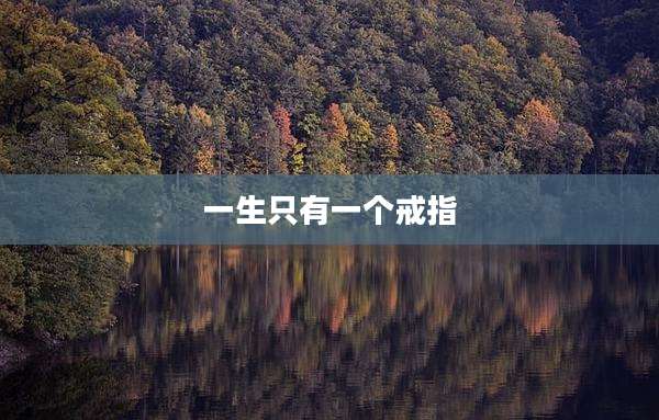 一生只有一个戒指