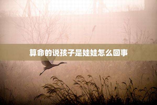 算命的说孩子是娃娃怎么回事