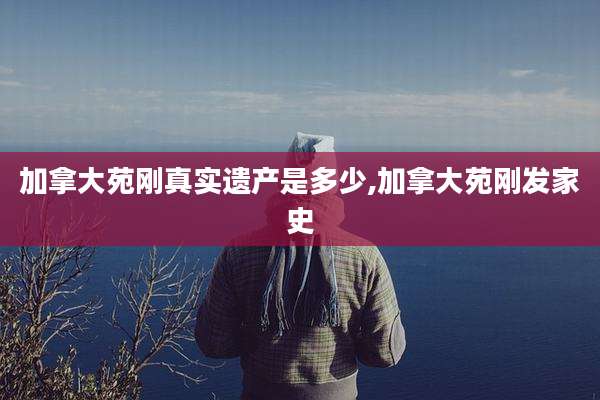 加拿大苑刚真实遗产是多少,加拿大苑刚发家史