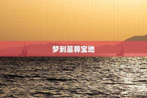 梦到墓葬宝地