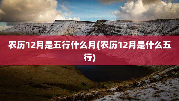 农历12月是五行什么月(农历12月是什么五行)