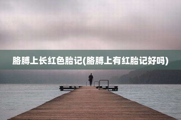 胳膊上长红色胎记(胳膊上有红胎记好吗)