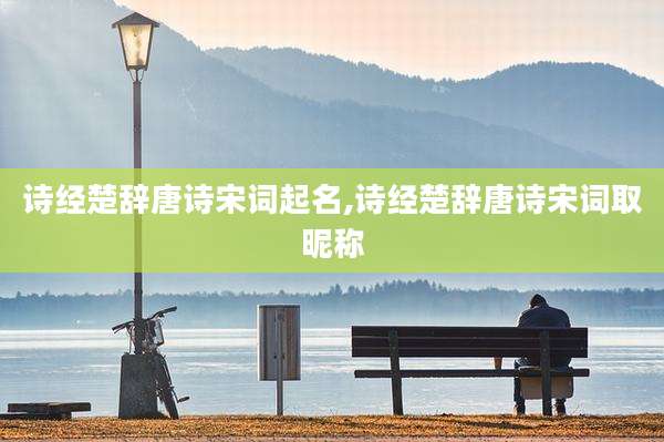 诗经楚辞唐诗宋词起名,诗经楚辞唐诗宋词取昵称