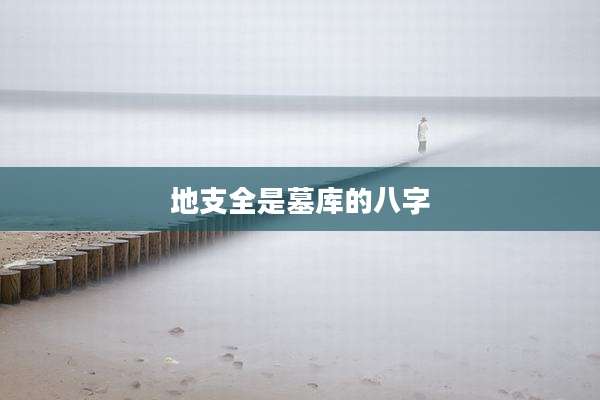 地支全是墓库的八字