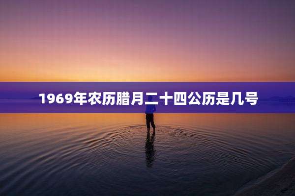 1969年农历腊月二十四公历是几号