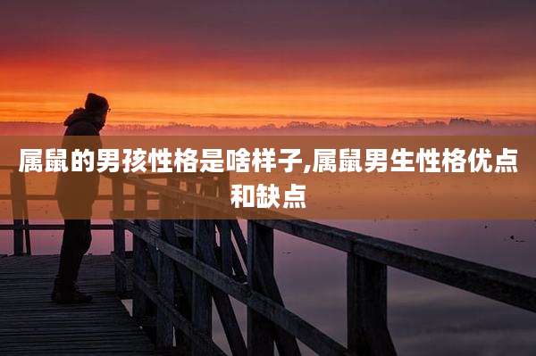属鼠的男孩性格是啥样子,属鼠男生性格优点和缺点