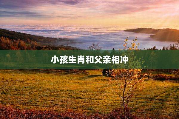 小孩生肖和父亲相冲