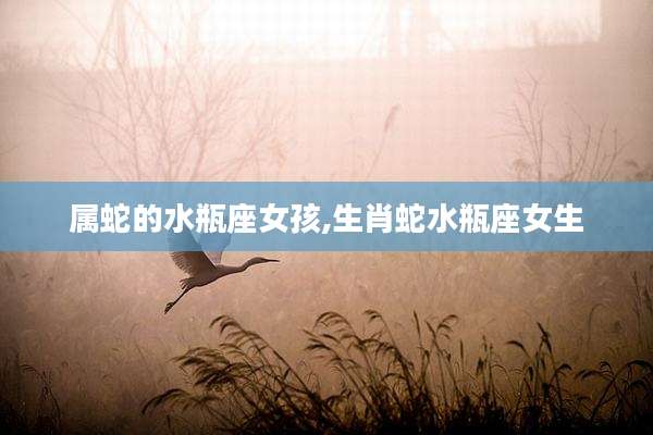 属蛇的水瓶座女孩,生肖蛇水瓶座女生