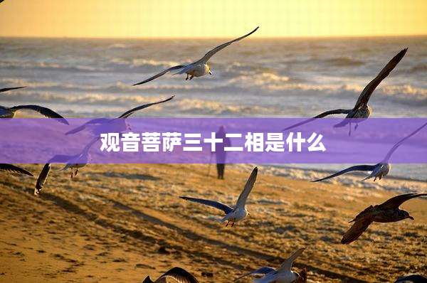 观音菩萨三十二相是什么