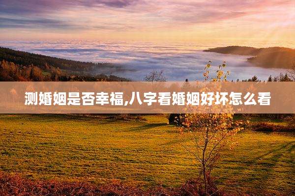 测婚姻是否幸福,八字看婚姻好坏怎么看