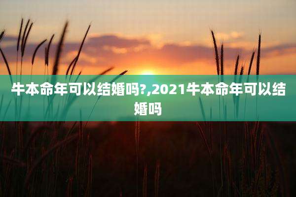牛本命年可以结婚吗?,2021牛本命年可以结婚吗