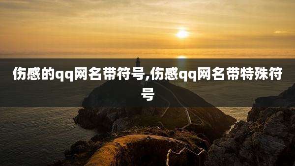 伤感的qq网名带符号,伤感qq网名带特殊符号