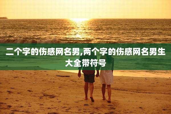 二个字的伤感网名男,两个字的伤感网名男生大全带符号