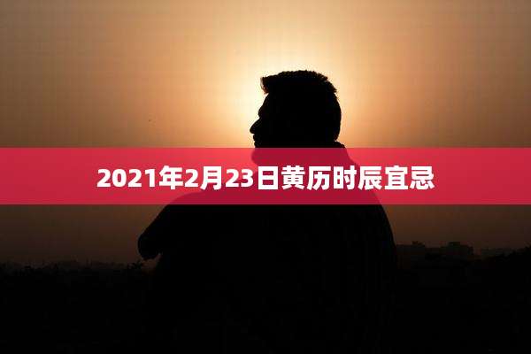 2021年2月23日黄历时辰宜忌