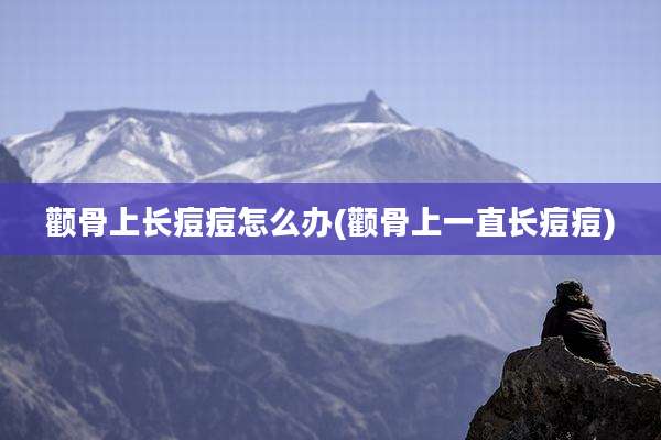 颧骨上长痘痘怎么办(颧骨上一直长痘痘)