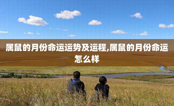 属鼠的月份命运运势及运程,属鼠的月份命运怎么样