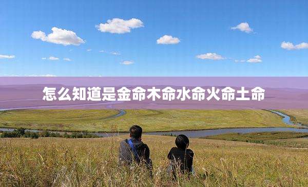 怎么知道是金命木命水命火命土命
