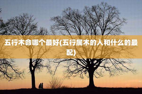 五行木命哪个最好(五行属木的人和什么的最配)