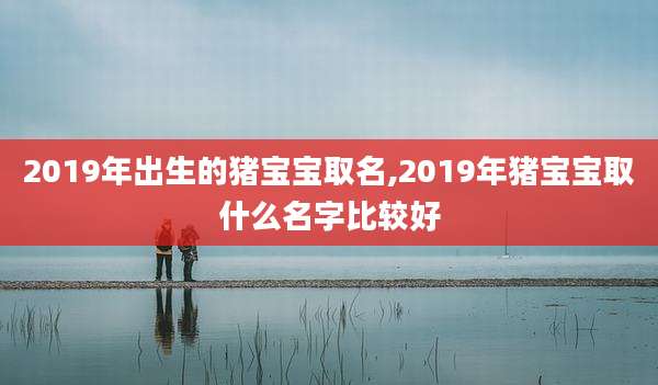 2019年出生的猪宝宝取名,2019年猪宝宝取什么名字比较好
