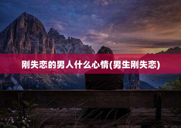 刚失恋的男人什么心情(男生刚失恋)
