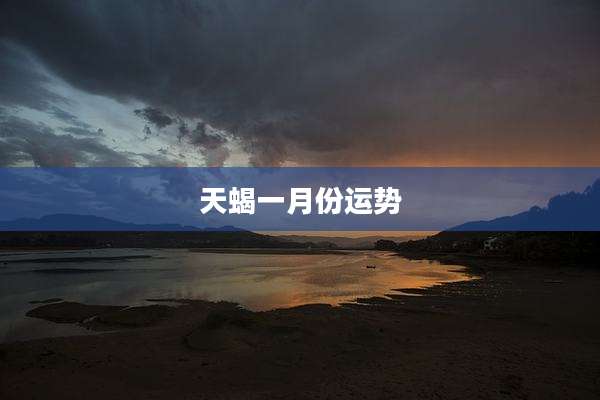 天蝎一月份运势