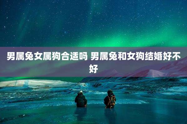 男属兔女属狗合适吗 男属兔和女狗结婚好不好