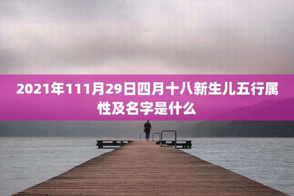 2021年111月29日四月十八新生儿五行属性及名字是什么