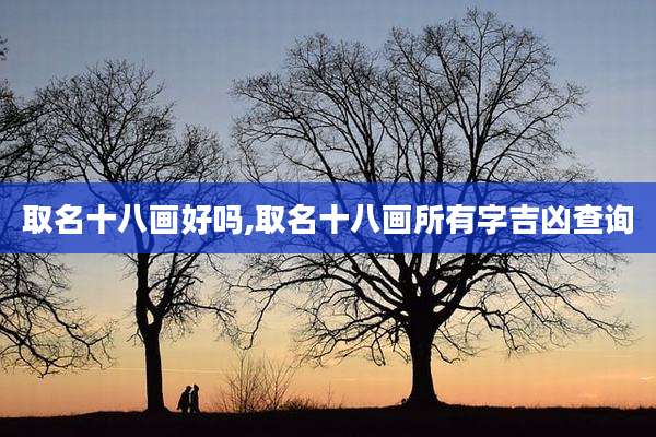 取名十八画好吗,取名十八画所有字吉凶查询