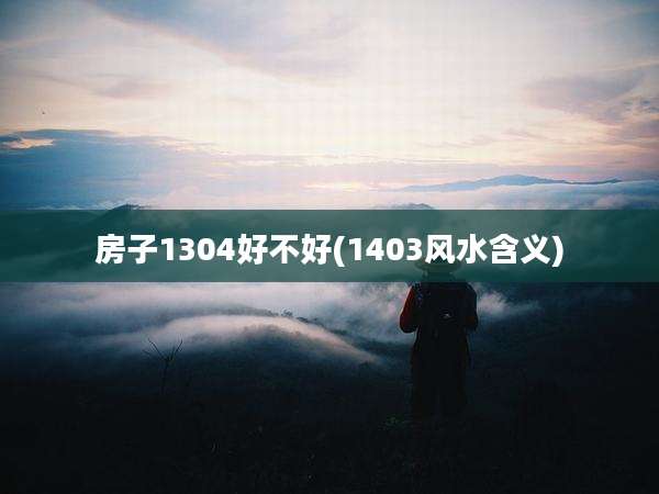 房子1304好不好(1403风水含义)