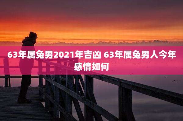 63年属兔男2021年吉凶 63年属兔男人今年感情如何