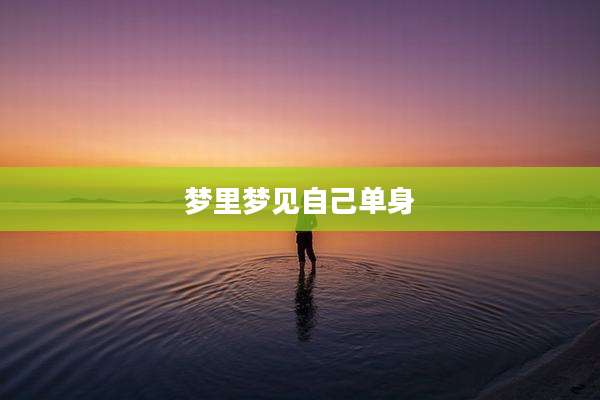 梦里梦见自己单身