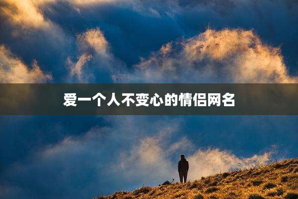 爱一个人不变心的情侣网名