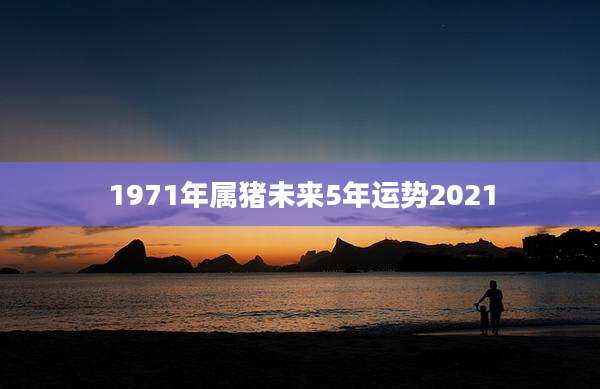 1971年属猪未来5年运势2021