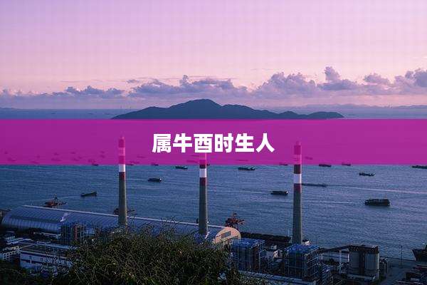 属牛酉时生人