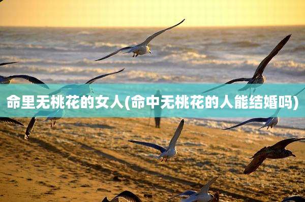 命里无桃花的女人(命中无桃花的人能结婚吗)