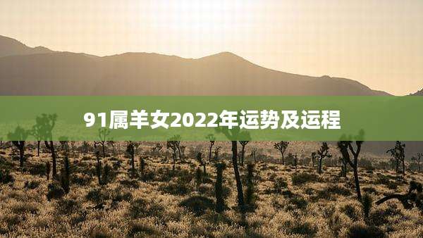 91属羊女2022年运势及运程