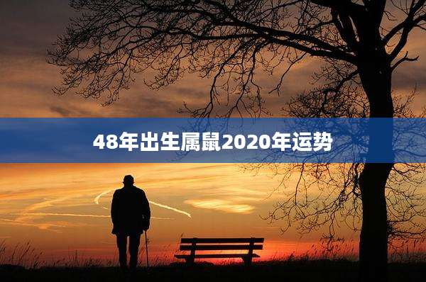 48年出生属鼠2020年运势