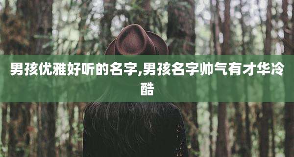 男孩优雅好听的名字,男孩名字帅气有才华冷酷