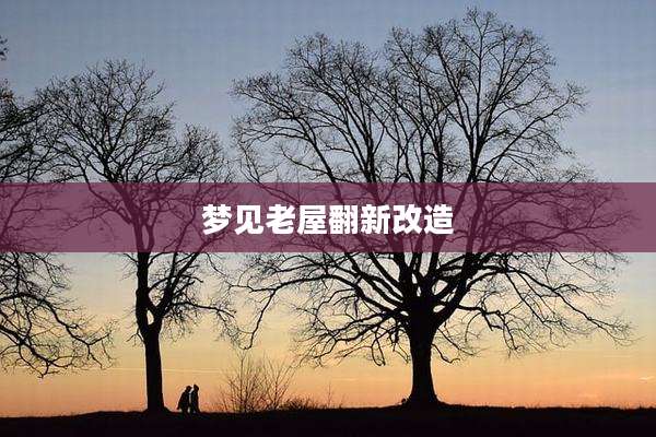 梦见老屋翻新改造