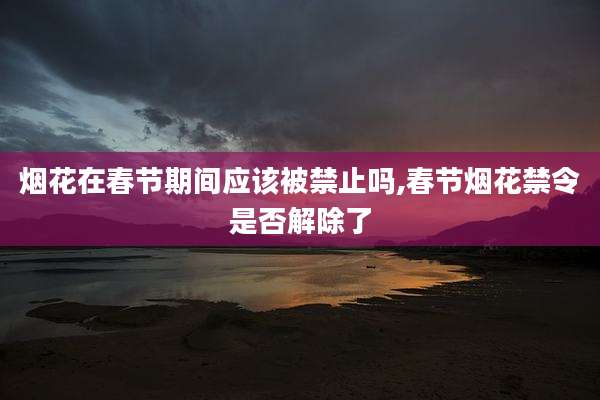 烟花在春节期间应该被禁止吗,春节烟花禁令是否解除了
