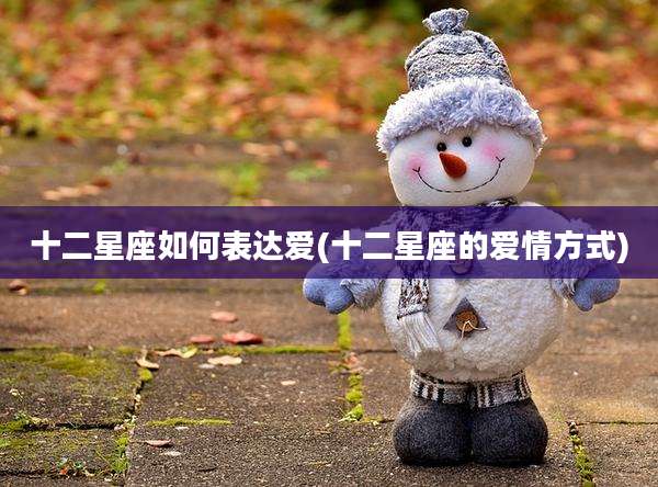 十二星座如何表达爱(十二星座的爱情方式)