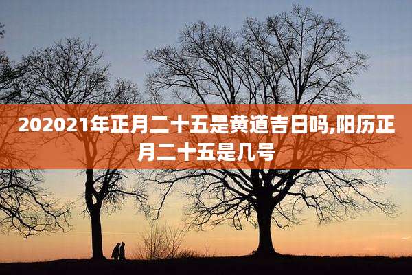 202021年正月二十五是黄道吉日吗,阳历正月二十五是几号