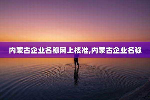 内蒙古企业名称网上核准,内蒙古企业名称