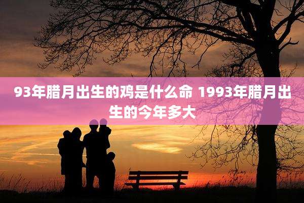 93年腊月出生的鸡是什么命 1993年腊月出生的今年多大